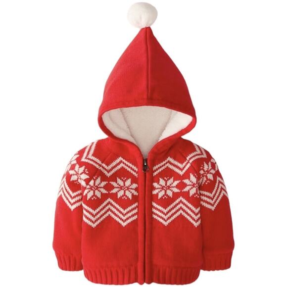 NWT Hanna Andersson Gnome Hoodie Sweater Jacket, 50 - Picture 1 of 6